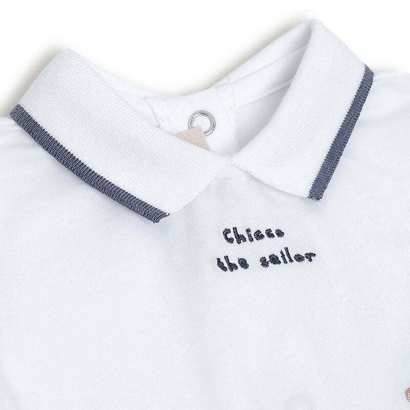 Boys White Polo with Short Pants image number 4